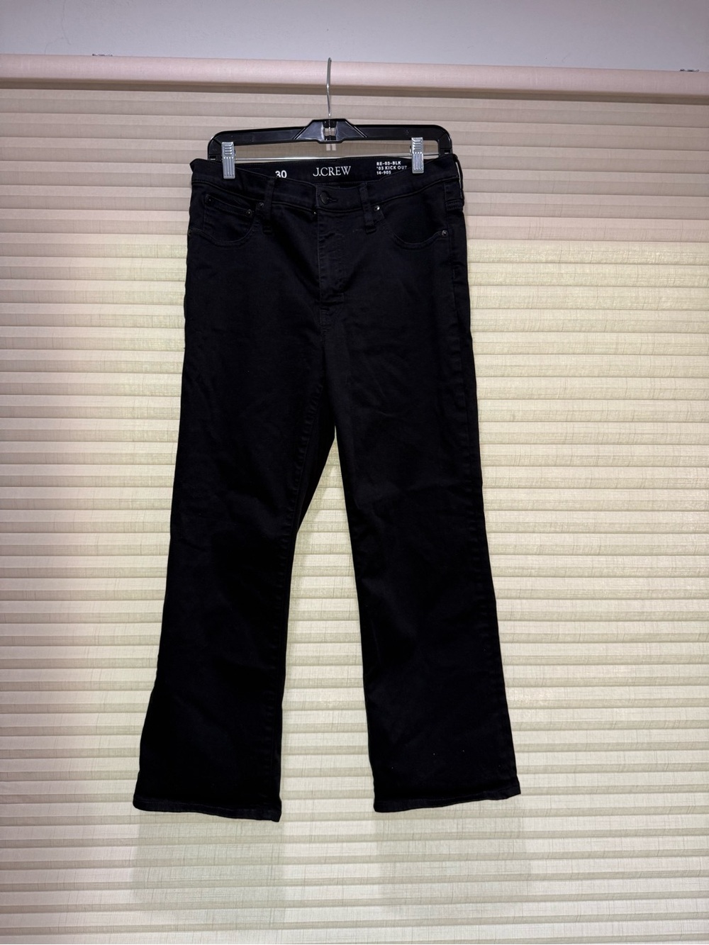 J. Crew Women's Black Kick Out Jeans